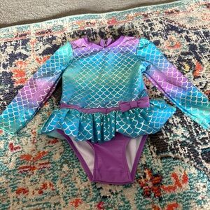Cat & Jack Purple and Blue Mermaid Swimsuit